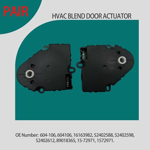 2pcs Black HVAC Blend Door Actuator for Chevrolet Silverado for GMC Sierra 1500 2500 03-13 OE 89018365 604106 52402588 Heater Air Vent Actuator for Cadillac Escalade 2003-2014 in Kuwait