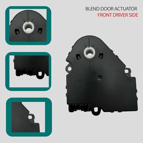 2pcs Black HVAC Blend Door Actuator for Chevrolet Silverado for GMC Sierra 1500 2500 03-13 OE 89018365 604106 52402588 Heater Air Vent Actuator for Cadillac Escalade 2003-2014 in Kuwait