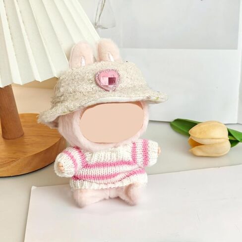 Doll Clothes Set with Hat, Skirt and Bottle for 17cm Dolls (Doll Not Included) in Saudi Arabia