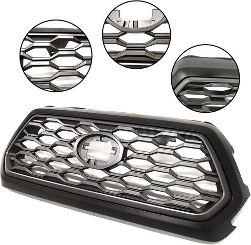 Bewild Front Grille Fit For 2016-2023 Toyota Tacoma TRD Front Bumper Grille Matte Black Insert Grill Honeycomb Style Replacement For 5310004500C5, TO1200407 in Saudi Arabia