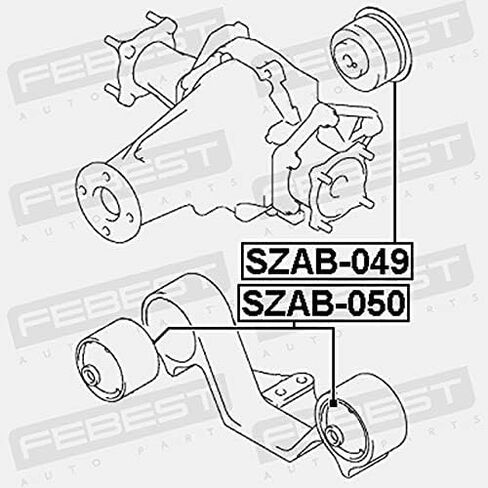 Arm Bushing Rear Differential Mount Febest SZAB-050 Oem 27562-66J20 in Saudi Arabia