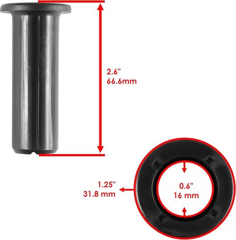 Caltric 5138798 5134882 5136101 5437229 5439874 5136102 Rear Knuckle Upper & Lower Left or Right Bushing Kit Compatible with Polaris Sportsman 800 X2 800 08-09/500 08-13 / X2 500 08-09 / X2 700 2008 in Saudi Arabia