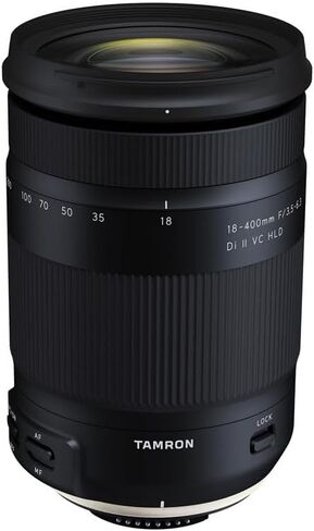 TAMRON high magnification zoom lens 18-400mm F3.5-6.3 DiII VC HLD for Canon APS-C only B028E(International Version - No Warranty) in Saudi Arabia