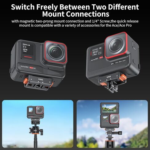 Magnetic Base for Insta360 Ace/Ace Pro Magnetic Quick Release Adapter Tripod Adapter Mount with Ace Pro/Ace/ X3/ X4/ ONE RS 1 inch 360 degree version/ONE RS Twin/ONE X2 in Saudi Arabia