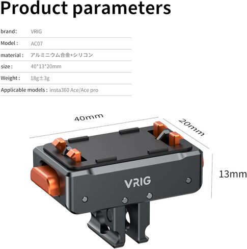 Magnetic Base for Insta360 Ace/Ace Pro Magnetic Quick Release Adapter Tripod Adapter Mount with Ace Pro/Ace/ X3/ X4/ ONE RS 1 inch 360 degree version/ONE RS Twin/ONE X2 in Saudi Arabia