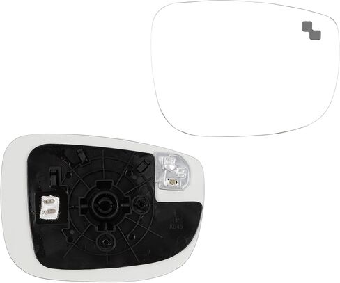 Dasbecan Right Passenger Side Mirror Glass Compatible with Mazda CX-5 2017-2023 CX-9 2016-2023 with Heated Blind Spot Detection Convex Glass with Backing Plate Replaces TK71691G1 TK71-69-G1 in Saudi Arabia