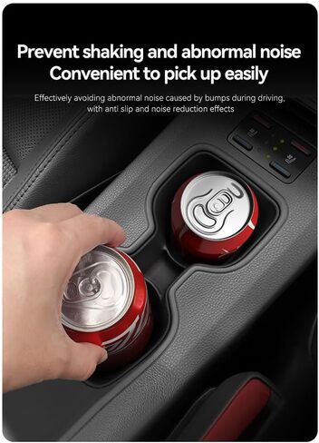 Compatible with Toyota Corolla Cross 2021-2025 Car Center Console Cup Holder Pad, Drink Handle Coaster Accessories in Kuwait