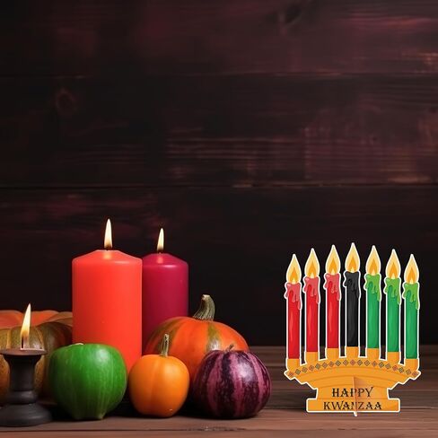 36 Pcs Happy Kwanzaa Craft Kit Make Your Own Candles DIY Kwanzaa Kinara Sign African Heritage Holiday Party Favors Decor for Family School Activity Party Supplies in Saudi Arabia
