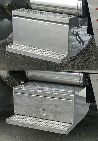 RoadWorks | Stainless Steel Battery Box Trim for Peterbilt 379 | 30058-13 in Saudi Arabia