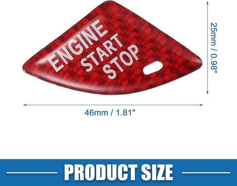 Car Push Start Button Cover Car Engine Start Button Cover Trim for Cadillac ATS 2013-2019 Red in Saudi Arabia