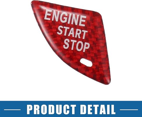 Car Push Start Button Cover Car Engine Start Button Cover Trim for Cadillac ATS 2013-2019 Red in Saudi Arabia