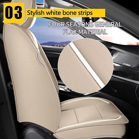 YORKNEIC Full Set Seat Covers Fit for Fit for GMC Canyon 2015-2025 2026: Faux Leather Car Seat Covers - Waterproof Car Seat Protector(Black & Grey) in Kuwait