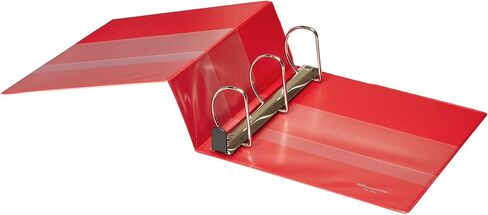 Office Depot® Brand Heavy-Duty Easy Open® D-Ring View Binder, 4" Rings, 54% Recycled, Red in Saudi Arabia