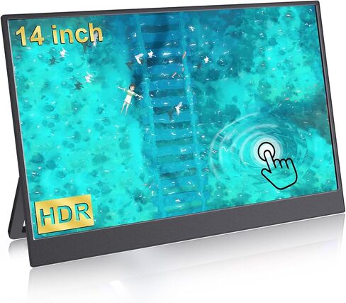 Portable Monitor for Laptop, 11.6'', 1080P, LCD Display, 60Hz, Wall Mount & Desk Stand, HDMI/USB-C Connect, Lightweight for Travel in Kuwait