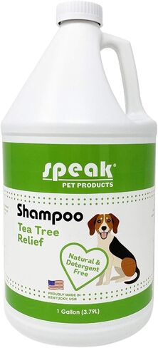 Natural Dog Shampoo with Pump, Tea Tree Relief, 1 Gallon in Saudi Arabia
