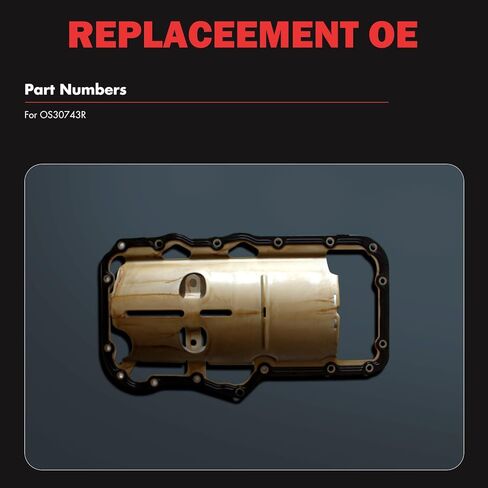 Engine Oil Pan Gasket Compatible with 2005-2010 for Jeep Grand Cherokee 3.7L;2002-2012 for Jeep Liberty 3.7L;2004-2010 for Dodge Dakota 3.7L, OE# OS30743R in Saudi Arabia