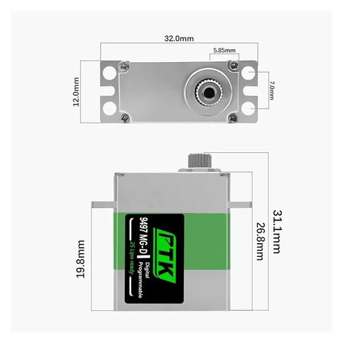 PTK 9497 Servo 20g Programmable 2S in Saudi Arabia