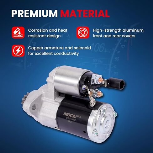 MOCA Starter Motor Compatible with 2014, 2017 for Infiniti QX60, 2007-2013 for Nissan Altima, 2009-2014 for Murano Maxima 3.5L V6, 2011-2014 for Nissan Quest 3.5L V6 in Saudi Arabia