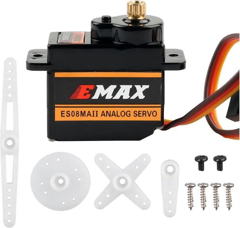 ES08MA II Metal Gear Micro Servo 2.0kg.cm High Torque RC Mini Servo 145° Rotation for Drones/RC Models, 12g Lightweight Design (2 PCS) in Saudi Arabia