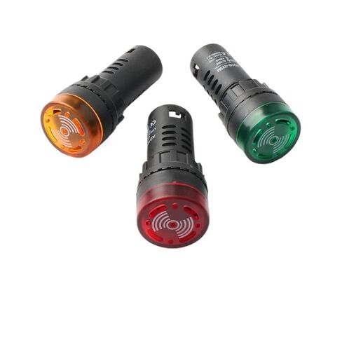 Ad16-22sm Sound and Light Alarm AC/DC 220v24v12v with Light LED Loud Intermittent Plastic Buzzer(Red(12V)) in Saudi Arabia