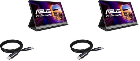 BoxWave Cable Compatible with ASUS MB16AC - DirectSync PD Cable (3ft) - USB-C to USB-C (100W), Type C Braided 3ft Charge and Sync Cable for ASUS MB16AC - Jet Black in Saudi Arabia