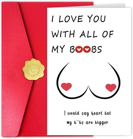 Lovely Valentines Day Card for Wife Girlfriend, Romantic Valentine’s Day Cards from Husband Boyfriend, Just a Card to Say in Saudi Arabia