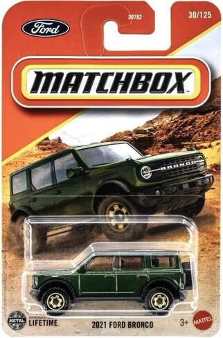 Matchbox 2021 Ford Bronco 30/125 [Green] 1:64 Scale Diecast Toy Vehicle in Saudi Arabia