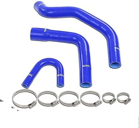 G-PLUS Radiator Hose Kit Compatible with Jeep Amc Cj5/Cj6/J10/J20 Wagoneer 304/360 V8 1972-1981，Blue in Saudi Arabia