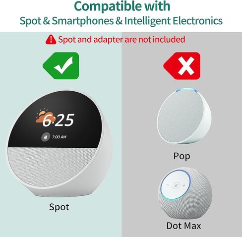 PlusAcc Battery Base for Spot - 5000mAh Portable Charger Stand with 9 Hours Sound Playback Playtime with USB-C Output Port, Charging Dock Accessories for iPhone and Spot (Not Include Spot)(Black) in Kuwait
