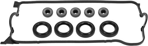 Engine Valve Cover Gasket Set Replacement VS50607R 12341-RCA-A00 12342-RYE-004 Compatible with J35A6 J35A8 J35A9 03-07 Accord 3.0L,05-09 Odyssey 3.5 L,05-08 Pilot 3.5L,06-08 Ridgeline 3.5L in Kuwait
