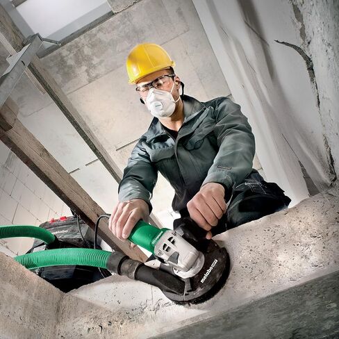 Metabo 5-Inch Concrete Renovation Angle Grinder Kit | Variable Speed | 2,800-9,600 RPM | 14.5 Amps | Slide Switch (Locking) | Electronics | RSEV 17-125 Set in Saudi Arabia