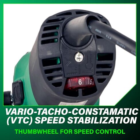Metabo 5-Inch Concrete Renovation Angle Grinder Kit | Variable Speed | 2,800-9,600 RPM | 14.5 Amps | Slide Switch (Locking) | Electronics | RSEV 17-125 Set in Saudi Arabia