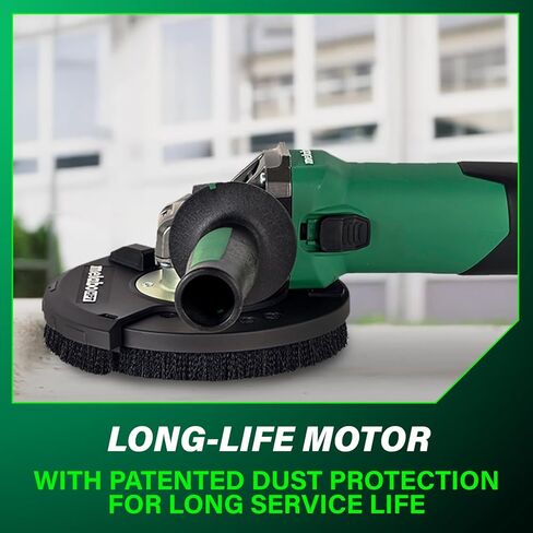 Metabo 5-Inch Concrete Renovation Angle Grinder Kit | Variable Speed | 2,800-9,600 RPM | 14.5 Amps | Slide Switch (Locking) | Electronics | RSEV 17-125 Set in Saudi Arabia