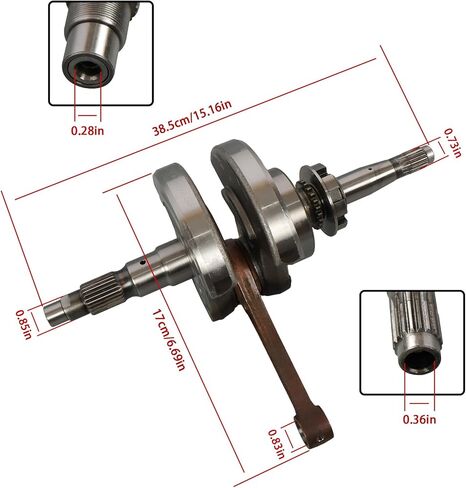 waltyotur Crankshaft Assembly Replacement for HiSun750 132000160000 503-00993 13200-016-0000 in Saudi Arabia