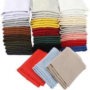 1 Pair Finished Ribbing Cuff Fabric Cotton Stretch Knit Rib Cuffs Replacement for Jacket Sweater Sewing, Gray in Saudi Arabia