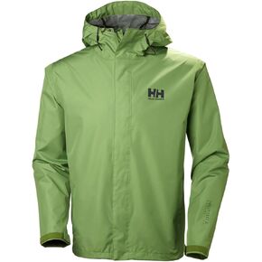 سترة المطر الرجالية Helly Hansen Seven J المقاومة للماء والرياح وقابلة للتنفس، 980 Ebony، XXX-Large in Kuwait