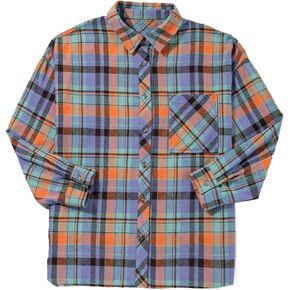SELINK Girls Long Sleeve Flannel Shirt Kids Buffalo Plaid Button Down Shirt Casual Cute Flannel Blouse Tops in Kuwait