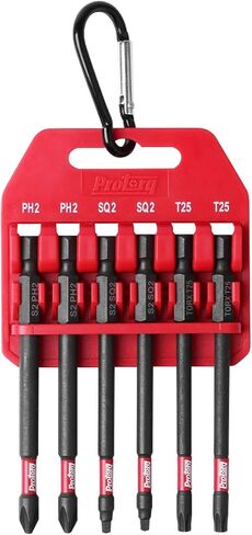 Protorq Long Impact Bit Set, TORX, 6-Inch Length, 6-Piece with 1-Piece magnetizer & demagnetizer in Kuwait