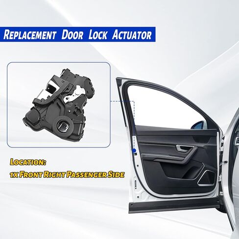 Front Right Passenger Side Door Lock Latch Actuator Fit for Toyota RAV4 Camry 4Runner Corolla Highlander Sienna Tundra Prius Sequoia, for Lexus RX350 ES350 GX460 GS350, for Scion tC xB xD OE# 931-403 in Kuwait