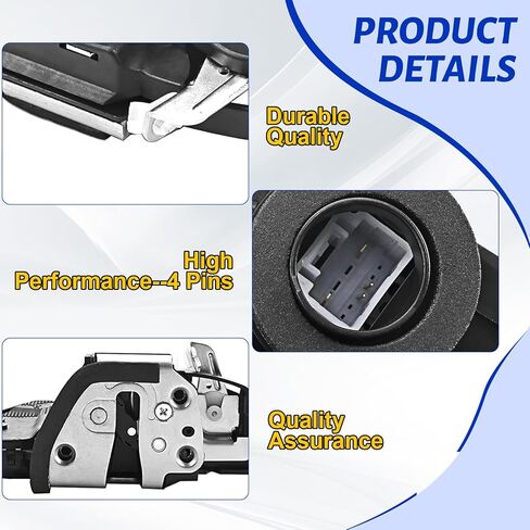 Front Right Passenger Side Door Lock Latch Actuator Fit for Toyota RAV4 Camry 4Runner Corolla Highlander Sienna Tundra Prius Sequoia, for Lexus RX350 ES350 GX460 GS350, for Scion tC xB xD OE# 931-403 in Kuwait