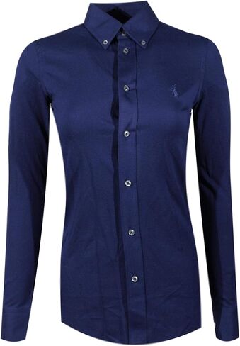 Polo Ralph Lauren Womens Knit Oxford Shirt (X-Large, White) in Saudi Arabia