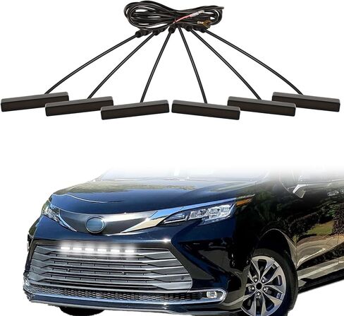 60 وات/زوج مصابيح ضباب LED مناسبة لسيارة Toyota Sienna Tacoma 4runner LE XLE XSE Limited Platinum 2021 2022 2023 2024 مجموعة مصابيح الضباب الكهرمانية الدافئة (FOG LED- 2) in Kuwait
