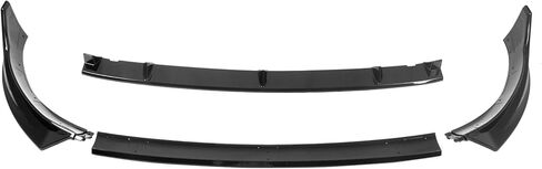 FREEMOTOR802 متوافق مع 2025-2026 Tesla Model Y Juniper Front Bumper Lip، IKON Style أسود لامع ABS بلاستيك ABS Air Dam Chin Spoiler Protector Spliter 4PCS in Kuwait