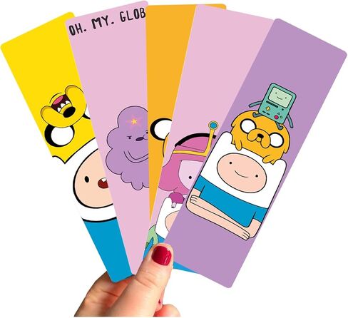 Adventure time Book Accessories Bookmark for Book Lovers (Set of 5, 6'' X 2''),Art Bookmarks for Women, Video Games Merch, Bookish Gifts for Reading Women, in Saudi Arabia