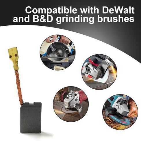 استبدال فرش الكربون 145323-06 المتين يناسب Dewalt Black & Decker DW705 DW708 145323-06، 145323-03 و145323-02-4 PCS in Saudi Arabia