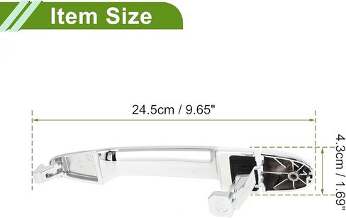 No.836501D010 Exterior Door Handle for Hyundai for Kia Rondo 2007-2012 Durable Silver Tone Front Right Rear Left Rear Right ABS 1 Pc in Saudi Arabia