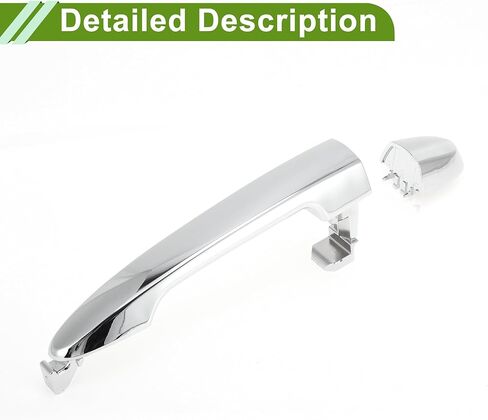 No.836501D010 Exterior Door Handle for Hyundai for Kia Rondo 2007-2012 Durable Silver Tone Front Right Rear Left Rear Right ABS 1 Pc in Saudi Arabia