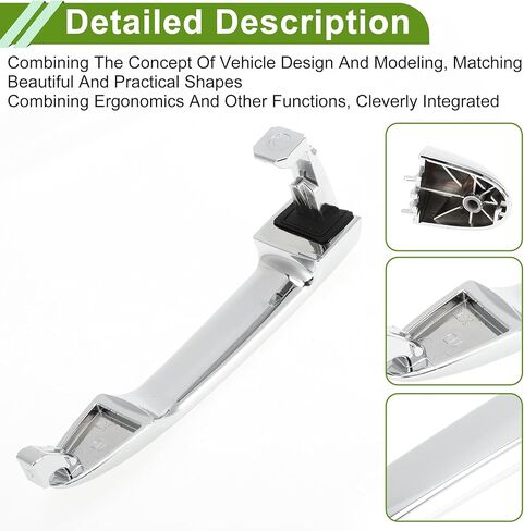 No.836501D010 Exterior Door Handle for Hyundai for Kia Rondo 2007-2012 Durable Silver Tone Front Right Rear Left Rear Right ABS 1 Pc in Saudi Arabia