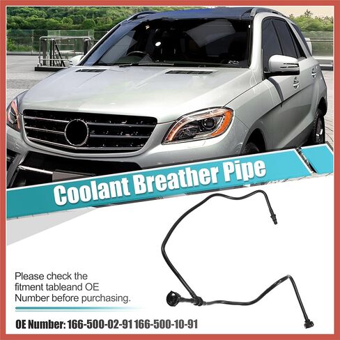 ACROPIX 166-500-02-91 166-500-10-91 Coolant Breather Pipe Radiator Overflow Hose for Mercedes-Benz GL450 GL550 GLS550 ML550 ML63 12-19 Expansion Tank Hose Coolant Recovery Line Car Parts in Saudi Arabia