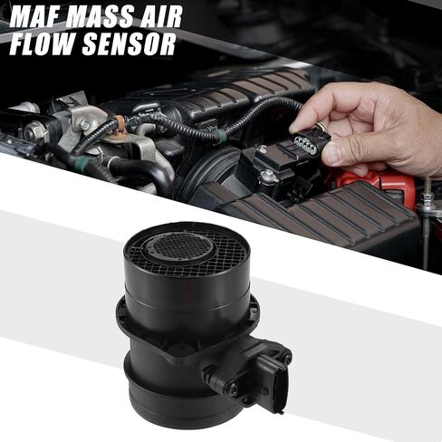 MAF Sensor Assembly No.28164-4A000/281644A000 MAF Mass Air Flow Sensor for KIA Sorento 2005-2008 2.5L Plastic Black in Saudi Arabia